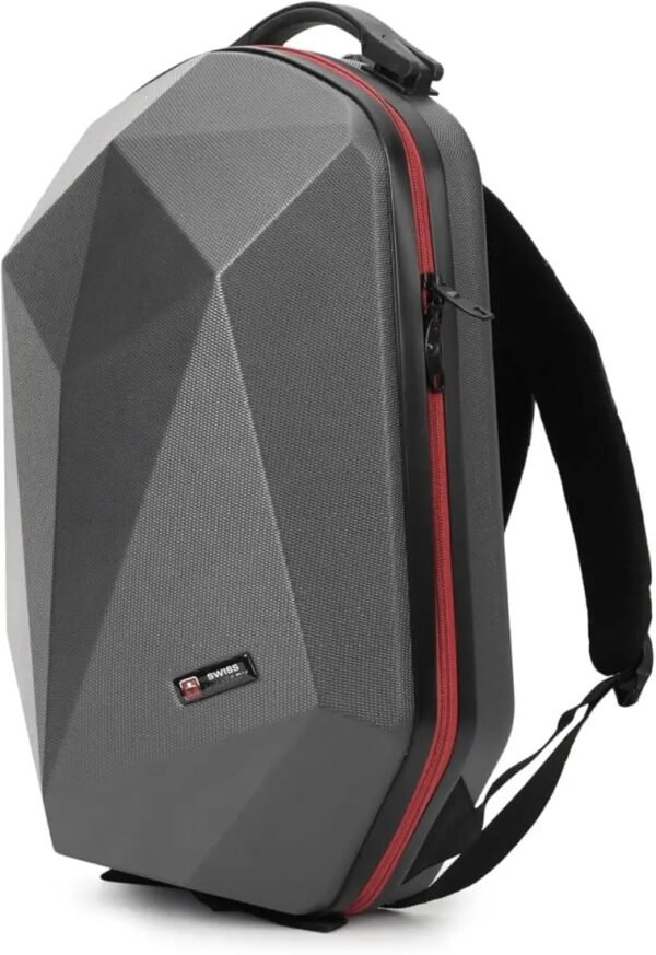 Swiss Military Hard Shell Travel Backpack | Durable Laptop Backpack with Anti-Theft Design | Water-Resistant & Shockproof | Business, Office & Travel Use